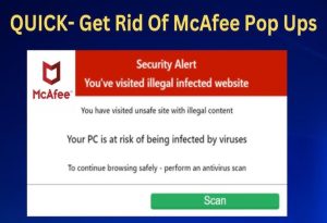 How to Get Rid of McAfee Pop Ups